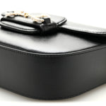 Azalea Calfskin Mini Crystal Horsebit 1955 Shoulder Bag Black