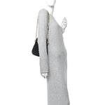 New Canvas Charisma Calfskin Crystal GG Monogram Mini Jackie 1961 Hobo Black