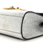 Galassia Small Padlock Shoulder Bag Argento