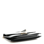 Dollar Calfskin Interlocking G Chain Wallet Black