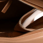 Textured Calfskin Large Cabas ChYc Beige