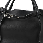 Supple Grained Calfskin Small Big Bag Black
