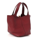 Taurillon Clemence Picotin Lock 22 MM Rouge H