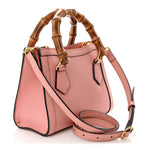 Wonka Grain Calfskin Mini Diana Tote Bag Wild Rose Fuxia Fluo