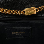 Grain De Poudre Medium Classic Monogram Kate Satchel Black