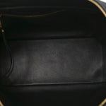 Grained Calfskin Medium Carrie Bowling Bag Black
