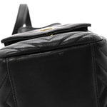 Lambskin Matelasse Monogram Joe Nano Bucket Bag Black