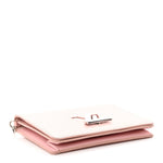 Epi Twist Belt Chain Wallet Rose Ballerine