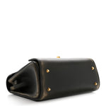 Calfskin Small Money Top Handle Handbag Brown