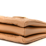 Lambskin Embossed Monogram Coussin PM Camel