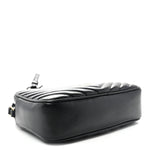 Calfskin Matelasse Monogram Lou Camera Bag Black