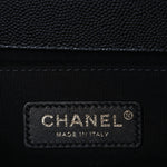 Caviar Quilted Medium Boy Flap Black