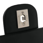 Calfskin Quilted CC Uniform Flap Belt Bag Black