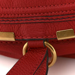 Calfskin Large Marcie Hobo Red