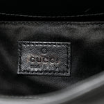 Nappa Vertical Matelasse Small Maxi Horsebit Chain Shoulder Bag Black
