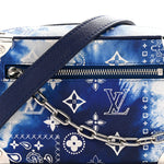 Cowhide Monogram Bandana Mini Soft Trunk Blue