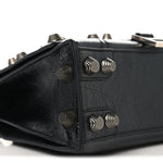 Arena Lambskin Medium Hourglass X Le Cagole Top Handle Bag Black