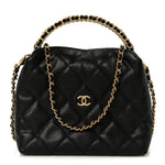 Caviar Quilted Chanel Way Clutch With Chain Black