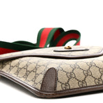 GG Supreme Monogram Web Medium Neo Vintage Flap Messenger Bag Beige New Acero