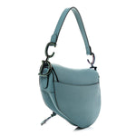 Grained Calfskin Saddle Bag Azure Blue