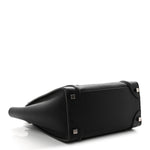 Drummed Calfskin Micro Luggage Black