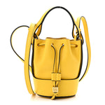 Calfskin Mini Balloon Bucket Bag Yellow