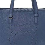 Calfskin Tote Blue
