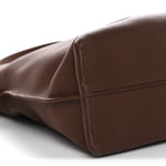 X SUNA FUJITA Nappa Flamenco Knot Clutch Havana