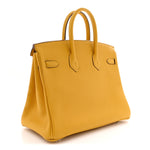 Togo Birkin 25 Jaune Ambre