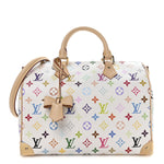 LV X TM Monogram Multicolor Speedy Soft 30 White
