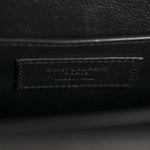 Calfskin Crocodile Embossed Medium Classic Monogram Cassandra Top Handle Fog