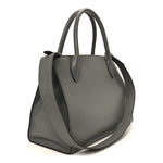 Saffiano Cuir Calfskin Medium Monochrome Top Handle Tote Ardesia