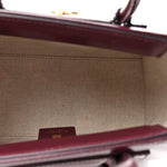 Box Calfskin Mini Lock Antigona Oxblood Red
