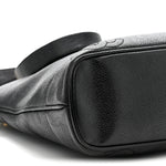 Caviar Triple CC Shoulder Bag Black