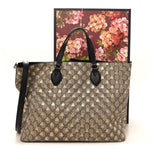 Soft GG Supreme Monogram Bees Medium Crossbody Tote Beige Oro Black