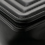 Calfskin Quilted New Medium Boy Flap Black