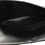 Nappa Intrecciato Long Andiamo Top Handle Clutch Black