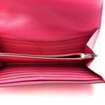 Ostrich Constance Long Wallet Rose Tyrien