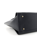 Caviar Small Studded Deauville Tote Navy