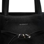 Calfskin Voyou Medium North South Tote Black