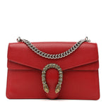Dollar Calfskin Swarovski Crystal Small Dionysus Shoulder Bag Hibiscus Red