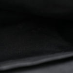 GG Supreme Monogram Textured Dollar Calfskin Retro Interlocking G Flap Messenger Bag Black