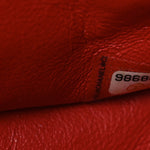 Caviar Quilted Medium Double Flap Light Red