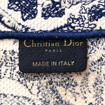 Canvas Embroidered Large Dioriviera Toile De Jouy Book Tote Blue