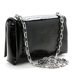 Naplak Patent Calfskin Monochrome Loubi54 Shoulder Bag Zaffiro