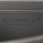 Lambskin Quilted Mini Square Flap Grey