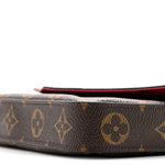 Monogram Pochette Felicie Chain Wallet Fuchsia