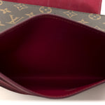 Monogram Pochette Felicie Chain Wallet Fuchsia