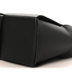 Grained Calfskin Maxi Intrecciato Medium Arco Tote Black