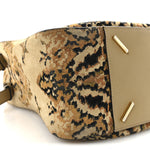 Suede Tapestry Small Hammock Shoulder Bag Multicolor
